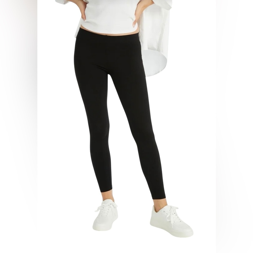 NWT Women’s JustFab Basic Black Leggings size L